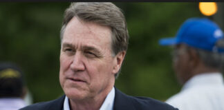 David Perdue Kamala Harris Trump Rally