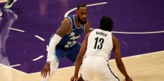 LeBron James, James Harden,Brooklyn Nets, LA Lakers