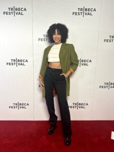 Emmy Pena, Hey Vicktor red carpet, Tribeca Film Festival