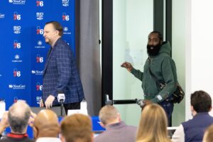 James Harden, Daryl Morey. James Harden Traded to Lakers