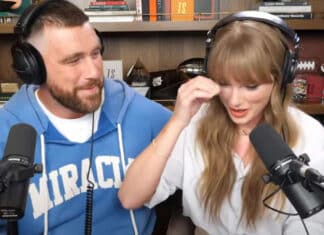 Taylor Swift Breaks Down in Tears, New Heights Podcast, Masters