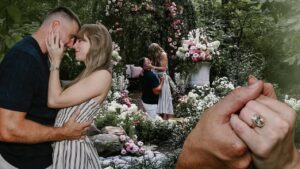 engagement ring designed by travis kelce, taylor swift