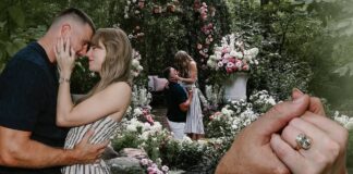 engagement ring designed by travis kelce, taylor swift