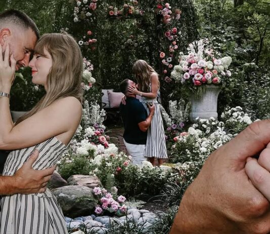 engagement ring designed by travis kelce, taylor swift